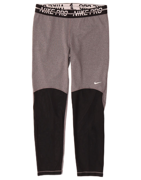 Damskie legginsy Nike Dri Fit Graphic UK 14 w kolorze średnioszarym