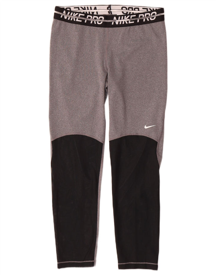 Damskie legginsy Nike Dri Fit Graphic UK 14 w kolorze średnioszarym