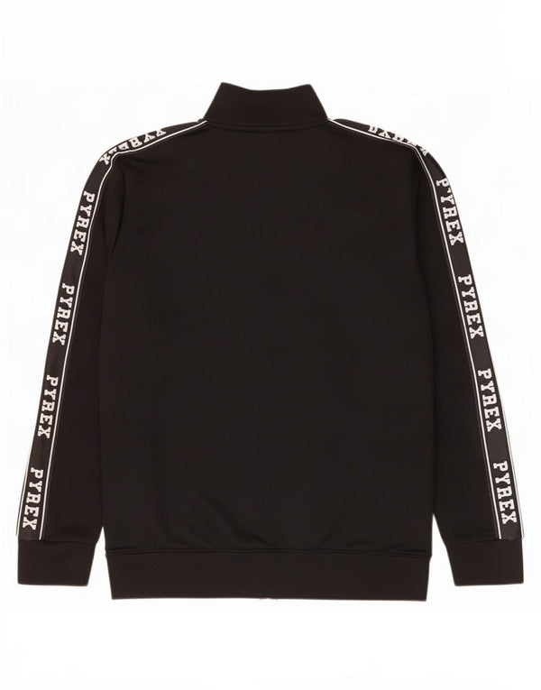 Chłopięca kurtka dresowa Pyrex z grafiką, 13-14 lat, 2XL, czarny poliester