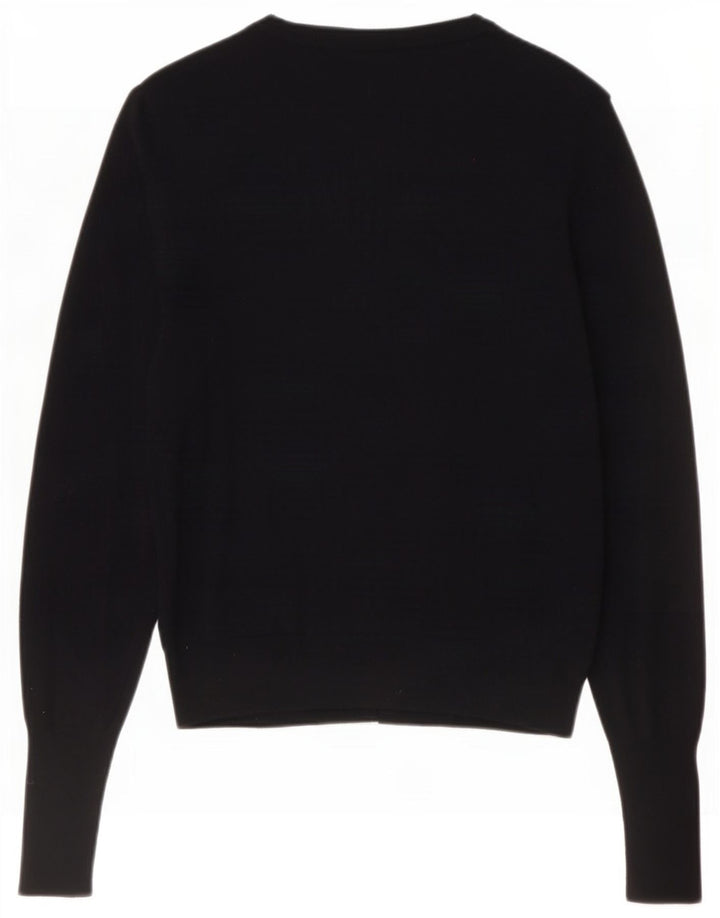 Marks & Spencer Damski sweter kardigan UK 10 Small, czarna wiskoza