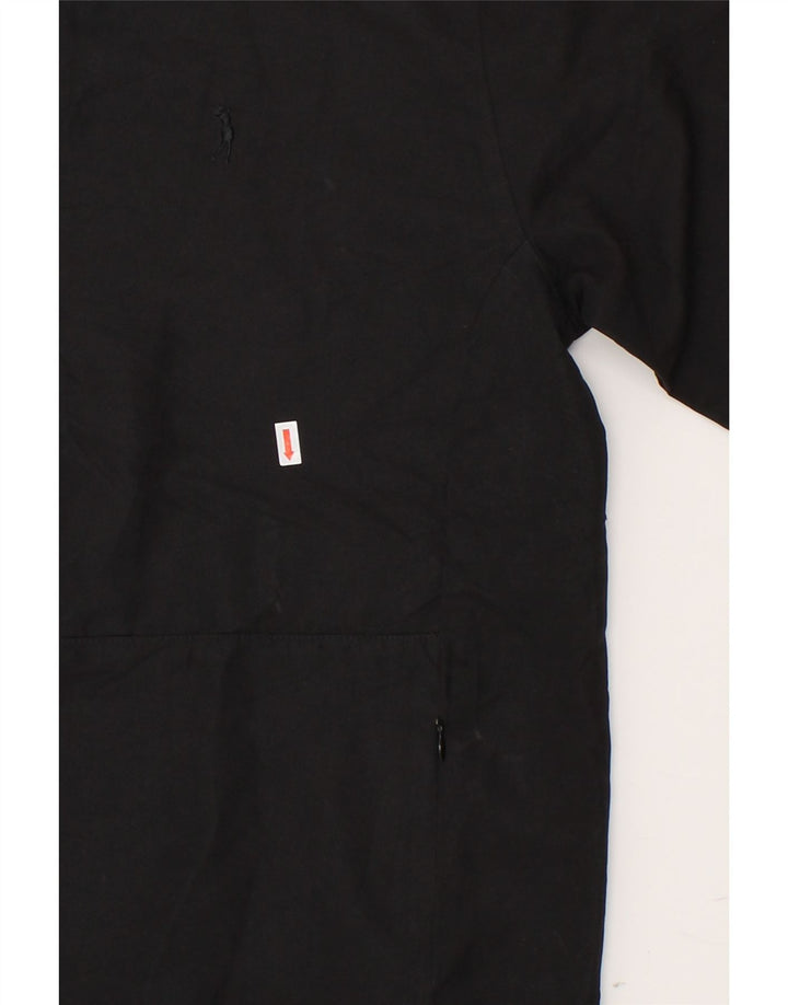 IZOD Mens Pullover Tracksuit Top Jacket Medium Black Polyester Vintage Izod and Second-Hand Izod from Messina Hembry 