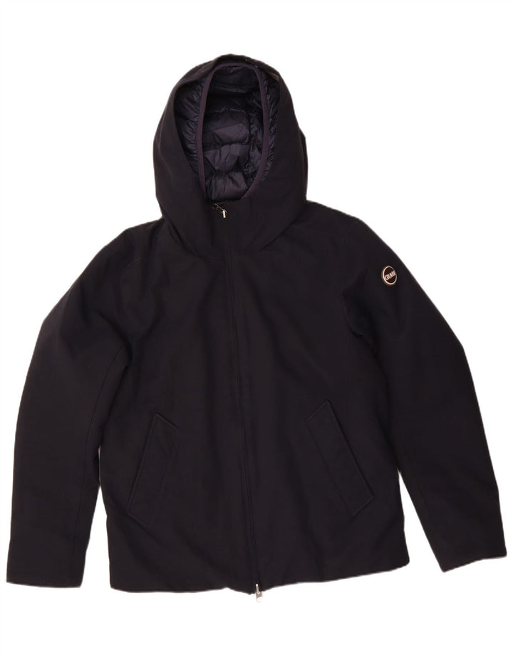 Męska kurtka wiatrówka z kapturem Colmar IT 50, duży granatowy poliester