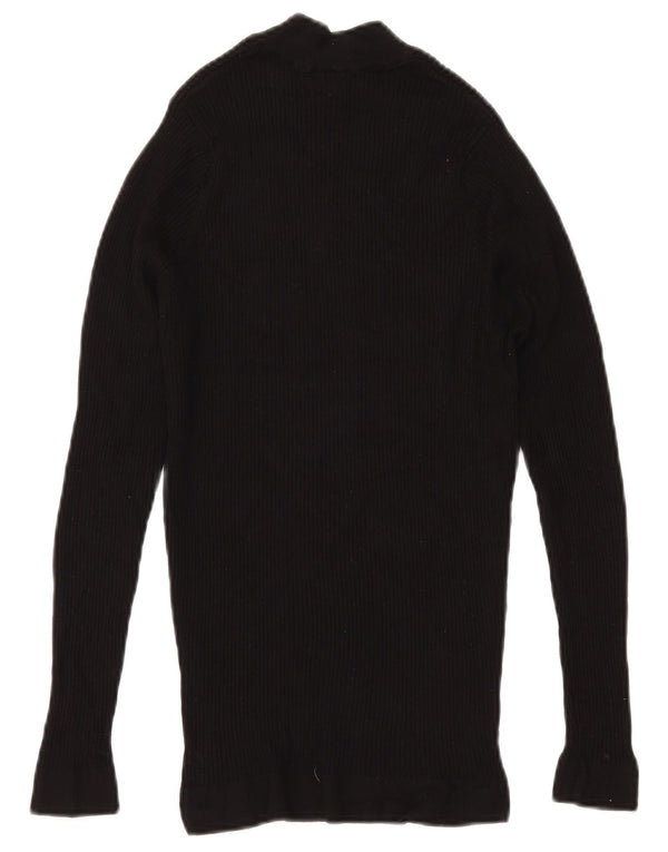 Damski sweter z golfem ZARA UK 8 Small, czarna wiskoza