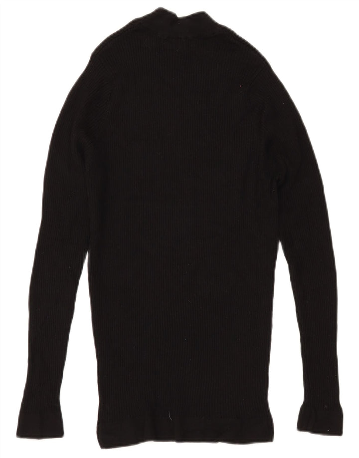 Damski sweter z golfem ZARA UK 8 Small, czarna wiskoza