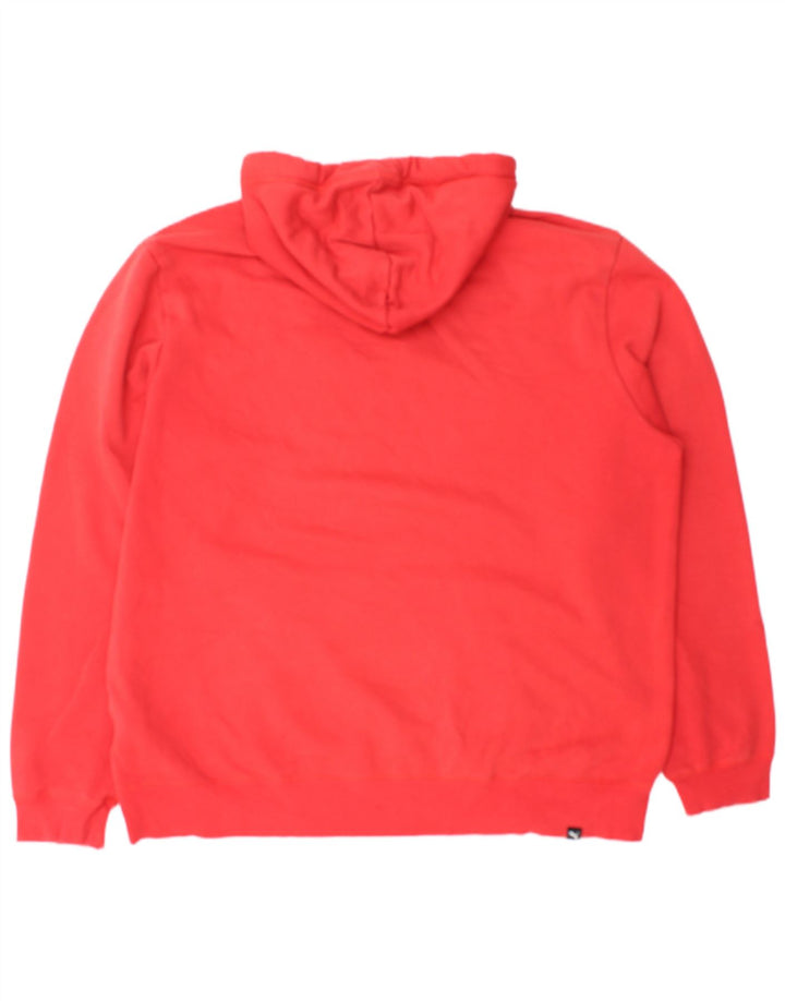 Męska bluza z kapturem Puma XL, czerwona, bawełniana