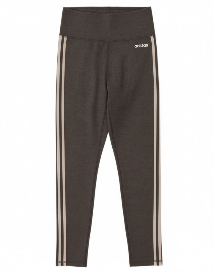 Damskie legginsy Adidas Climalite UK 12/14 Średni szary poliester