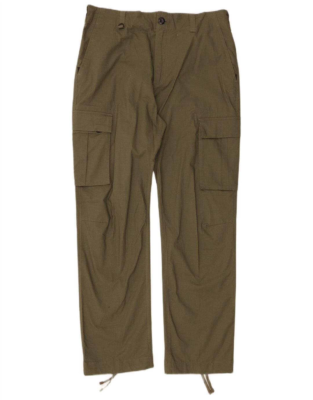 Męskie spodnie cargo Nike Straight W32 L30 Khaki, bawełniana krata