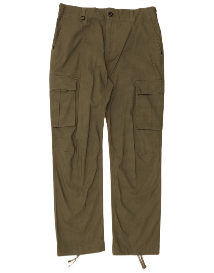 Męskie spodnie cargo Nike Straight W32 L30 Khaki, bawełniana krata