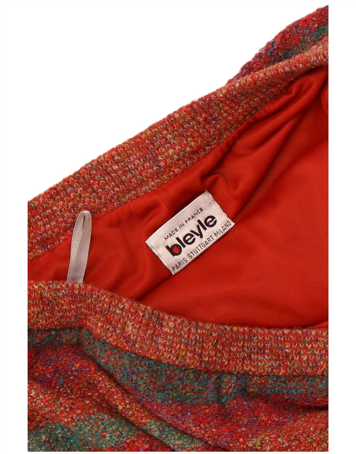 Bleyle damska dzianinowa spódnica w kształcie litery A EU 42 duża W32 wielokolorowa wełna w paski