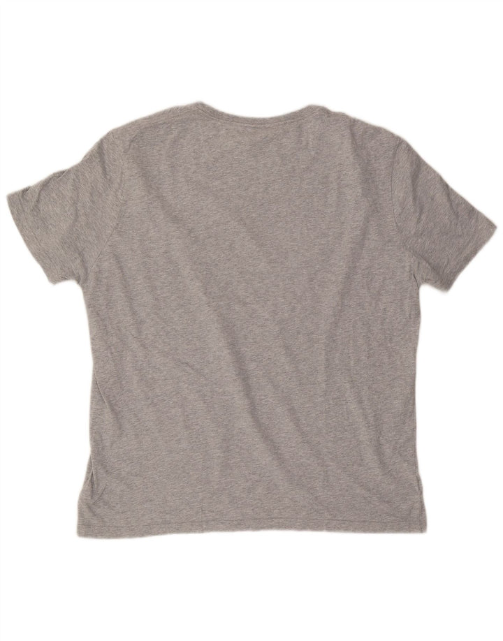 Męski T-shirt z grafiką CANTERBURY, 2XL, szara bawełna w plamki