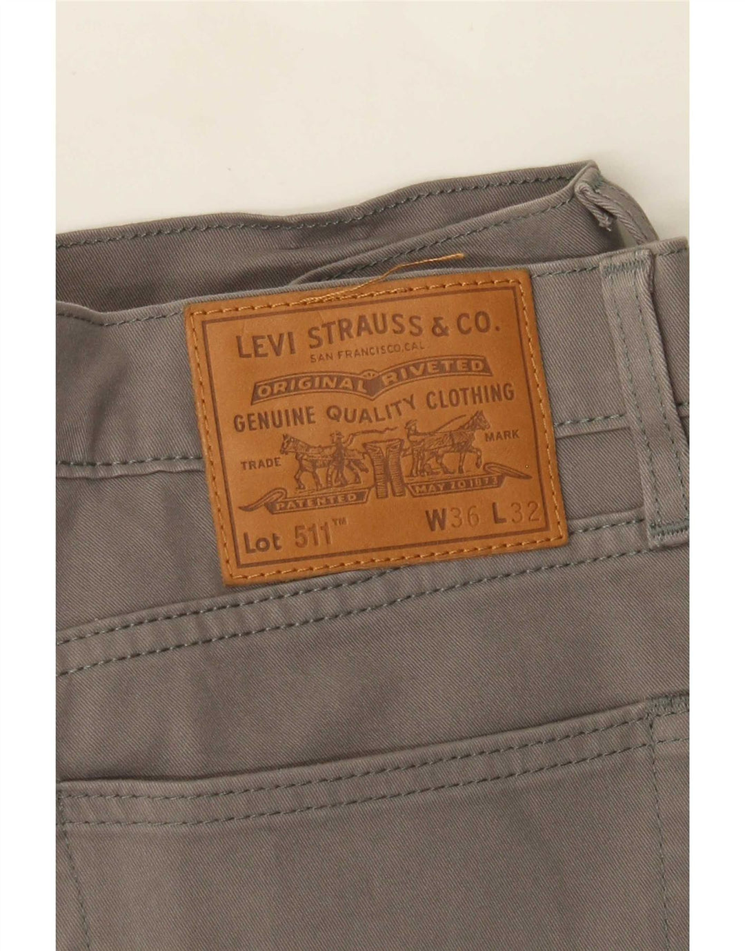 Męskie spodnie Levi's 511 Slim Casual W36 L32 Szare