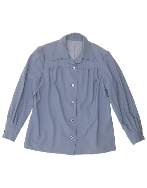 Koszula damska VINTAGE UK 18 XL niebieska