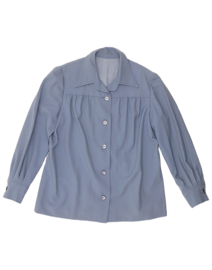 Koszula damska VINTAGE UK 18 XL niebieska