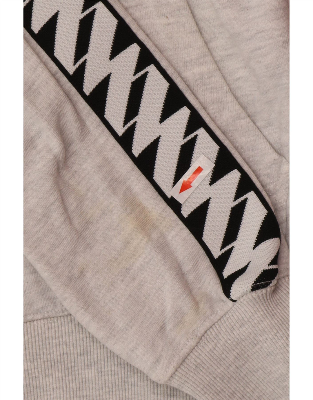 Męski sweter z kapturem Superdry z grafiką, mały, szary, bawełniany