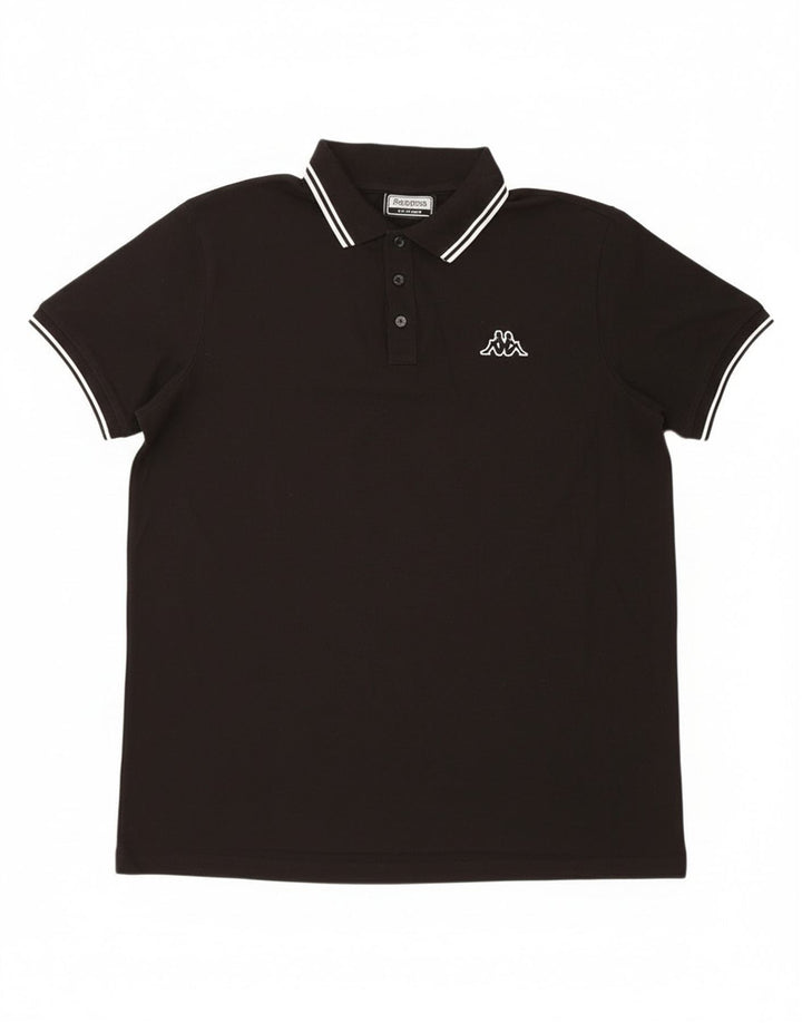 Męska koszulka polo Kappa XL w kolorze czarnym