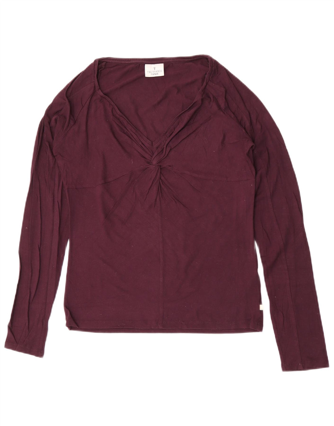 Damski top Trussardi z długim rękawem UK 12, średni fiolet, wiskoza