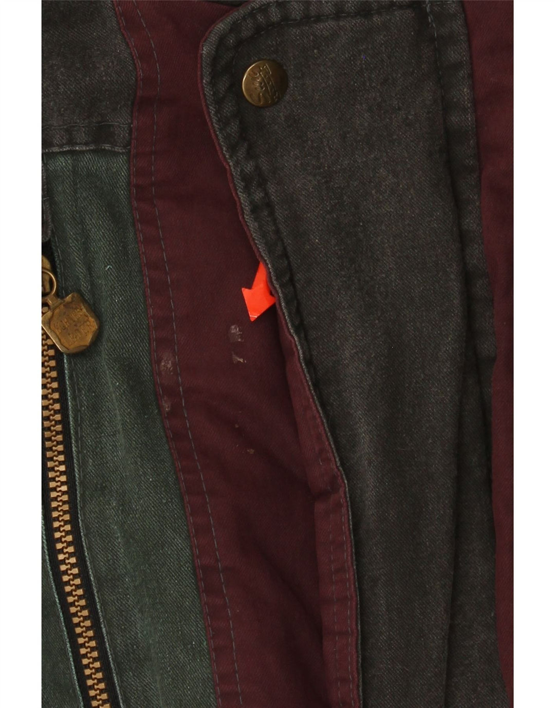 Męska ocieplana kurtka bomberka Whisper UK 40, duża, zielona, z blokami kolorów