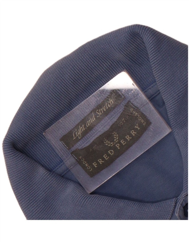 Męska koszulka polo Fred Perry Light and Stretch, średnioniebieska