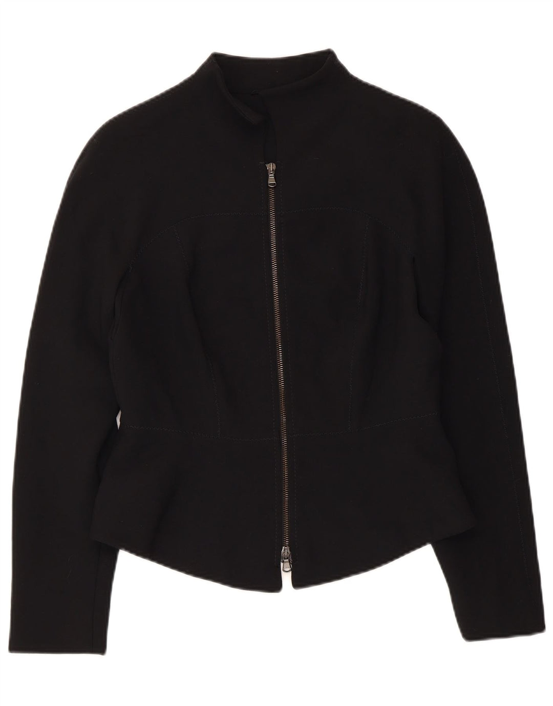 Damska marynarka VINTAGE UK 10, mała, czarna, poliester