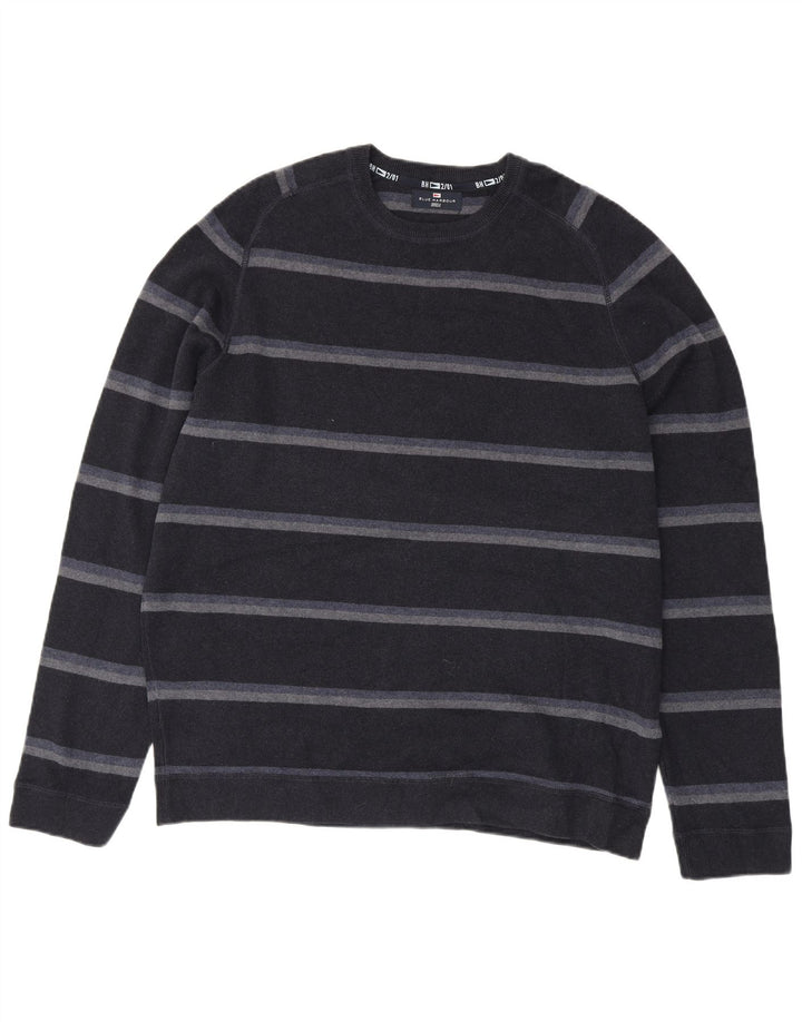 Męski sweter Marks & Spencer Blue Harbor z okrągłym dekoltem, 2XL, czarny