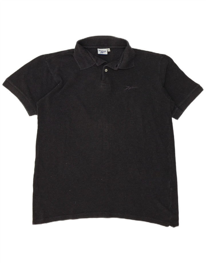 Męska koszulka polo Reebok, duża, szara, bawełniana
