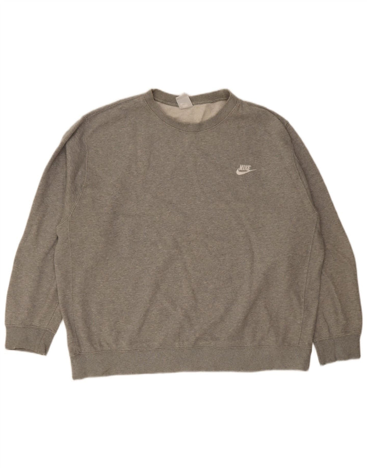 Męska bluza dresowa Nike 2XL Szara, nakrapiana bawełna