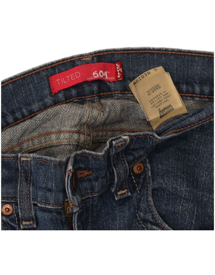 Damskie jeansy Levi's 504 Tilted US 5 Medium W30 L32 Niebieska bawełna