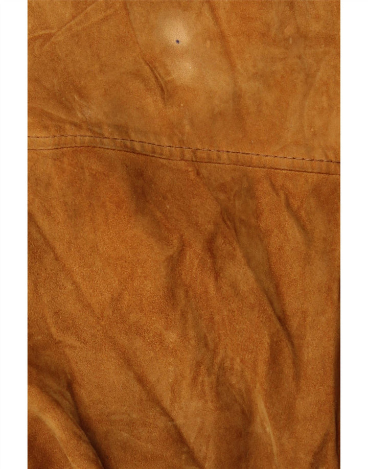 Męska zamszowa kurtka bomberka VINTAGE UK 38 średni beż