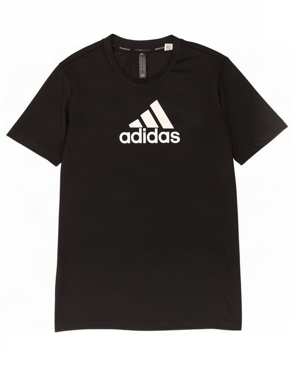 Damska koszulka z grafiką Adidas Top UK 12/14 Średni czarny poliester