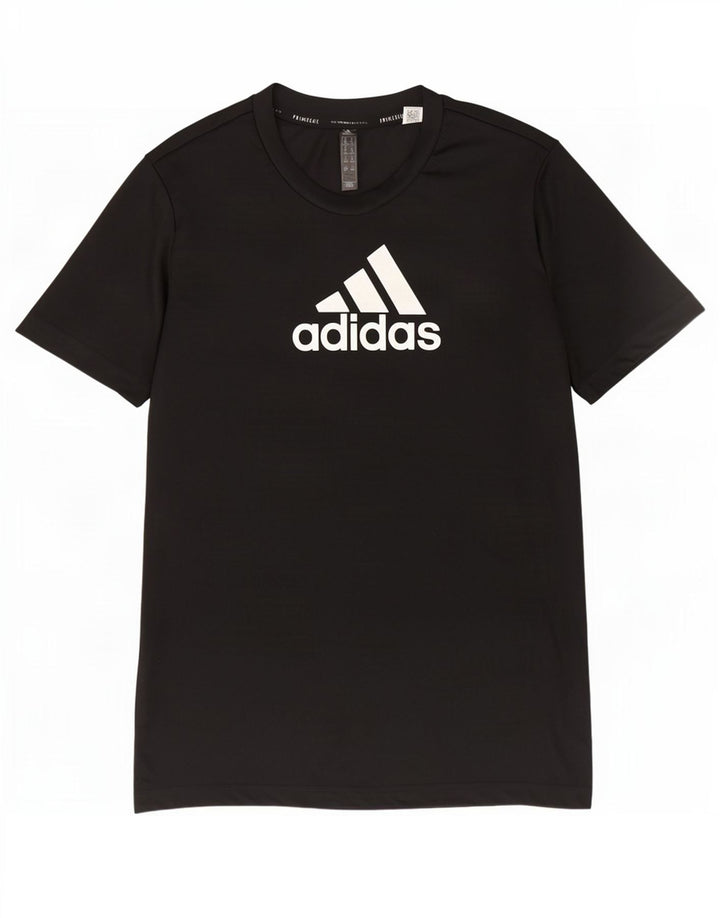 Damska koszulka z grafiką Adidas Top UK 12/14 Średni czarny poliester
