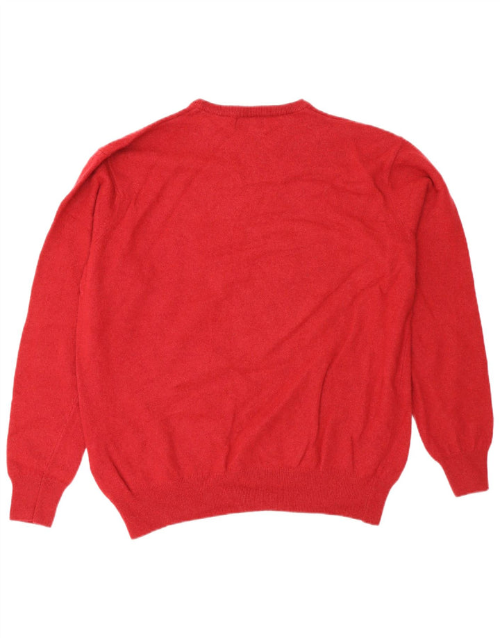 Sweter damski Kappa z okrągłym dekoltem UK 18 XL, czerwona wełna