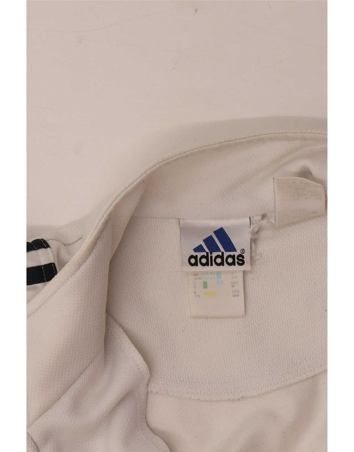 Adidas Męska bluza dresowa Top Jacket UK 38/40 Średni biały poliester