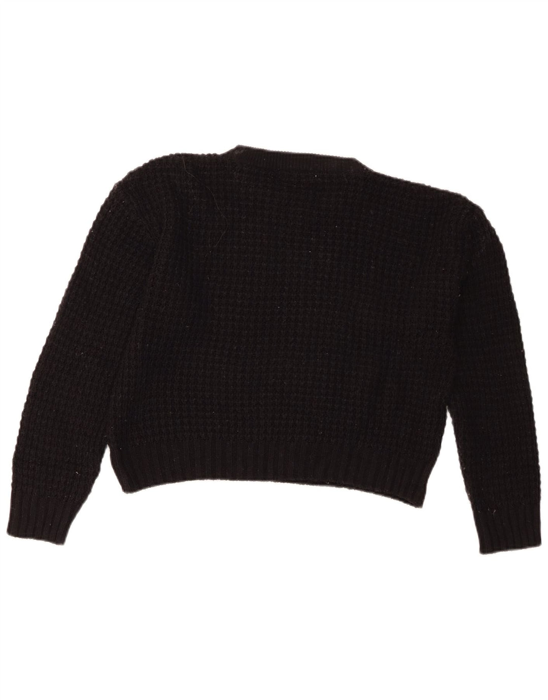 Sweter damski Zara z okrągłym dekoltem UK 14, średni czarny