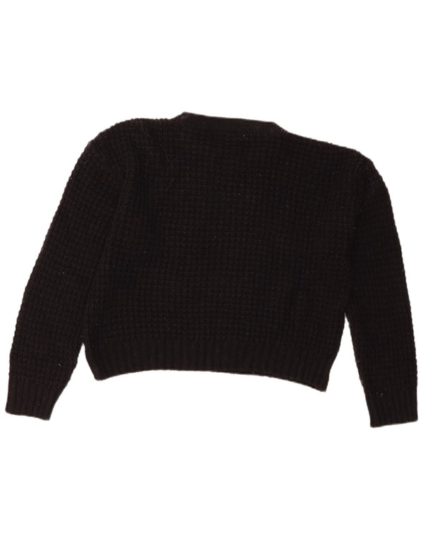 Sweter damski Zara z okrągłym dekoltem UK 14, średni czarny