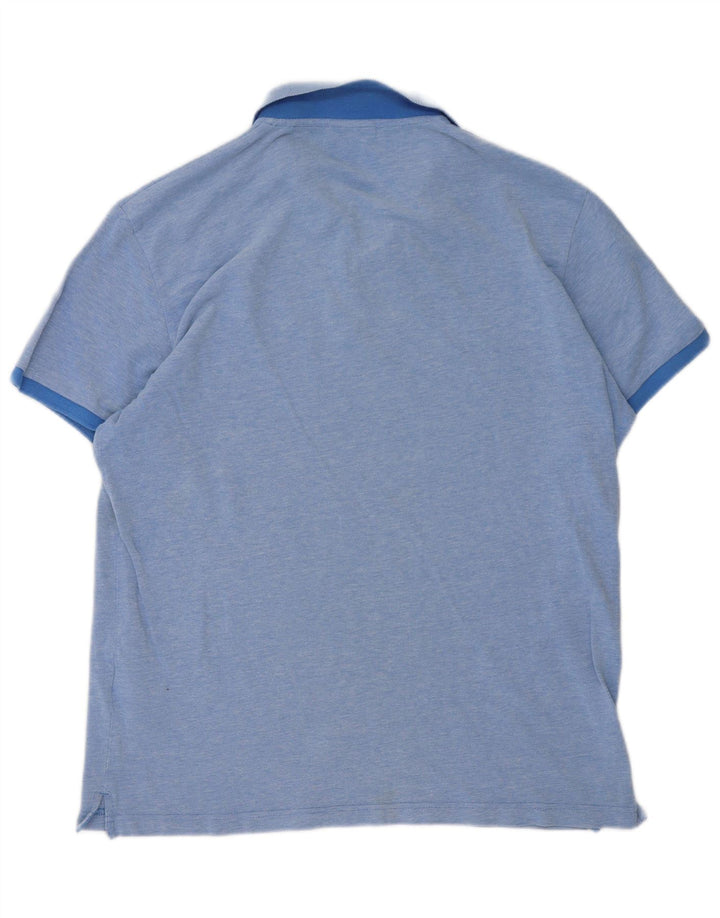 Męska koszulka polo Gant XL, niebieska, bawełniana w plamki