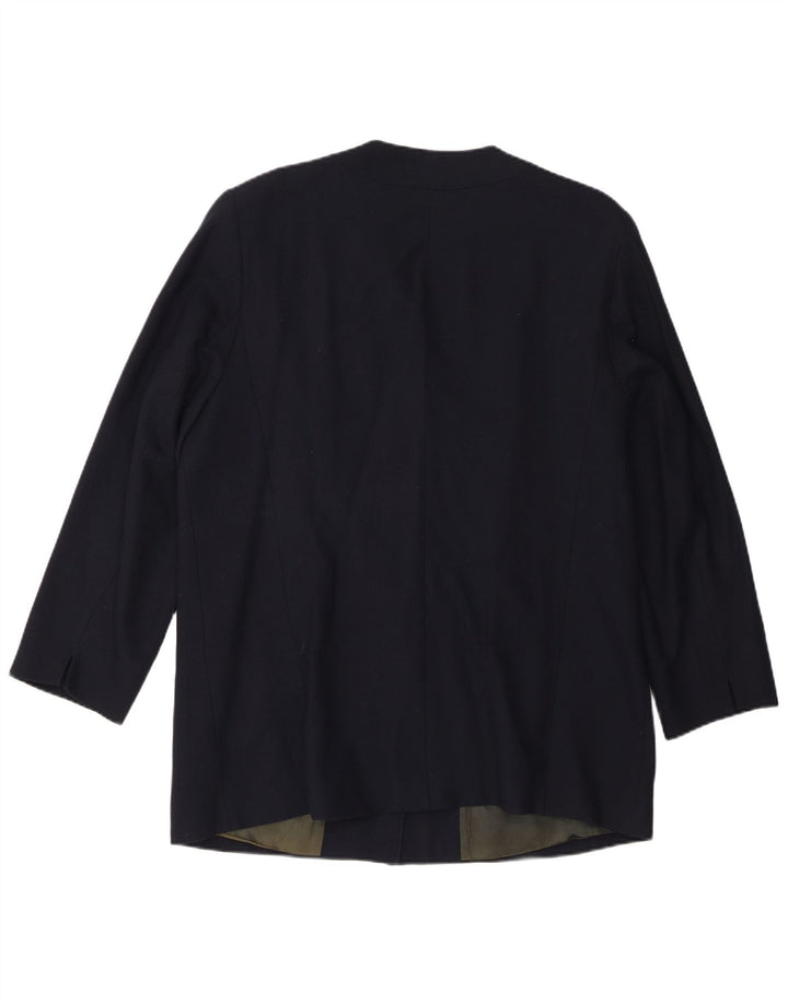Personal Choice Damska marynarka zapinana na 3 guziki, UK 18 XL, granatowa, wełniana