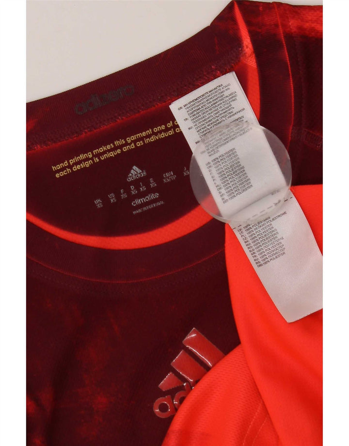 Adidas Męska koszulka Climalite Top XS Red Tie Dye Poliester