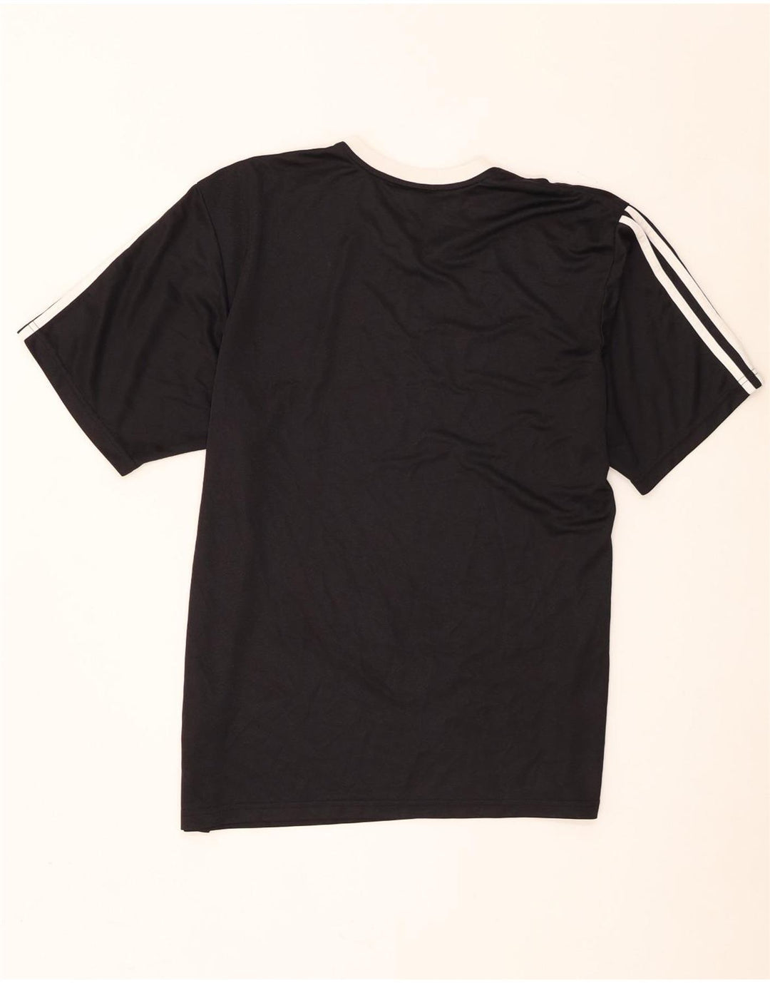 Adidas Męski T-shirt Top Średni Czarny Poliester