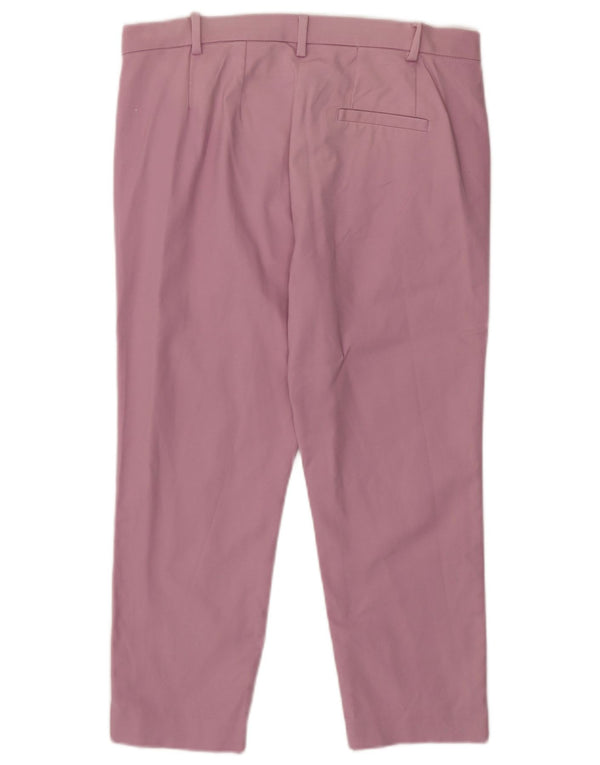 Marks & Spencer Damskie krótkie spodnie chino UK 12 Medium W32 L23 Różowa bawełna