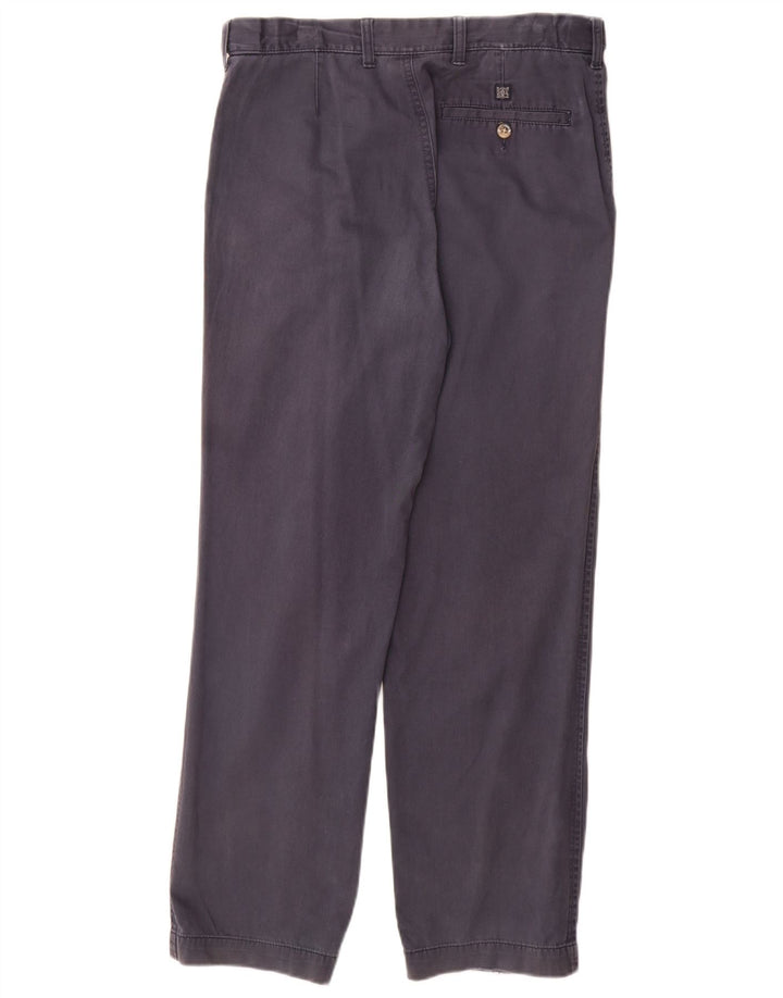 Męskie spodnie typu chino Regular Marks & Spencer W32 L31 Granatowa bawełna