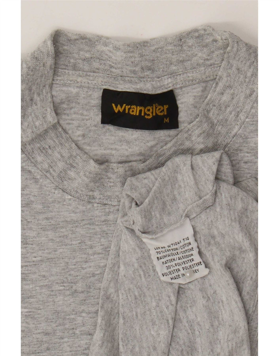 T-shirt męski Wrangler Średnio szary, bawełniany nakrapiany