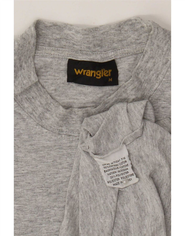 T-shirt męski Wrangler Średnio szary, bawełniany nakrapiany