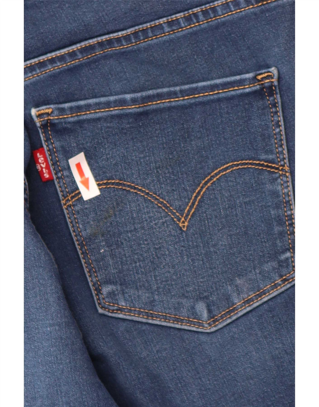 Damskie dżinsy Levi's 314 Shaping Straight W30 L31 Niebieska bawełna