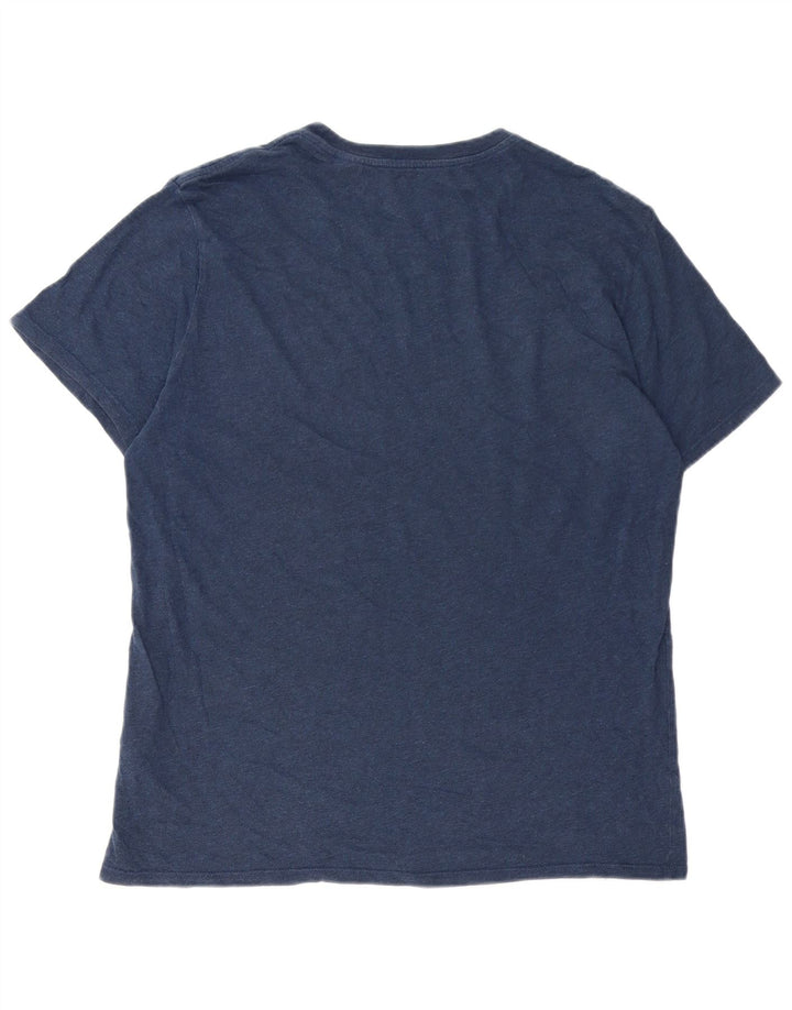 Męski T-shirt z grafiką Levi's, duży, granatowy, bawełniany