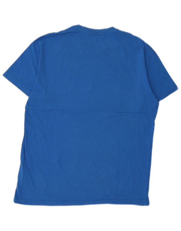 Chłopięcy T-shirt z grafiką Puma, 15-16 lat, niebieska bawełna