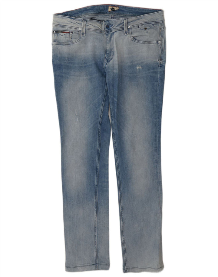 Damskie jeansy slim Tommy Hilfiger W30 L30 Niebieskie bawełniane