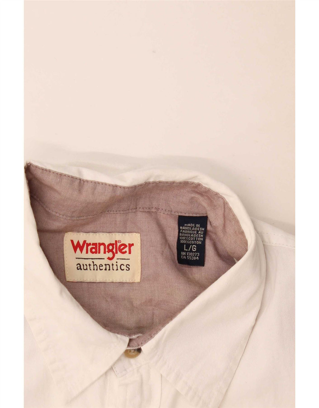 Męska koszula z krótkim rękawem Wrangler, duża, biała, bawełniana