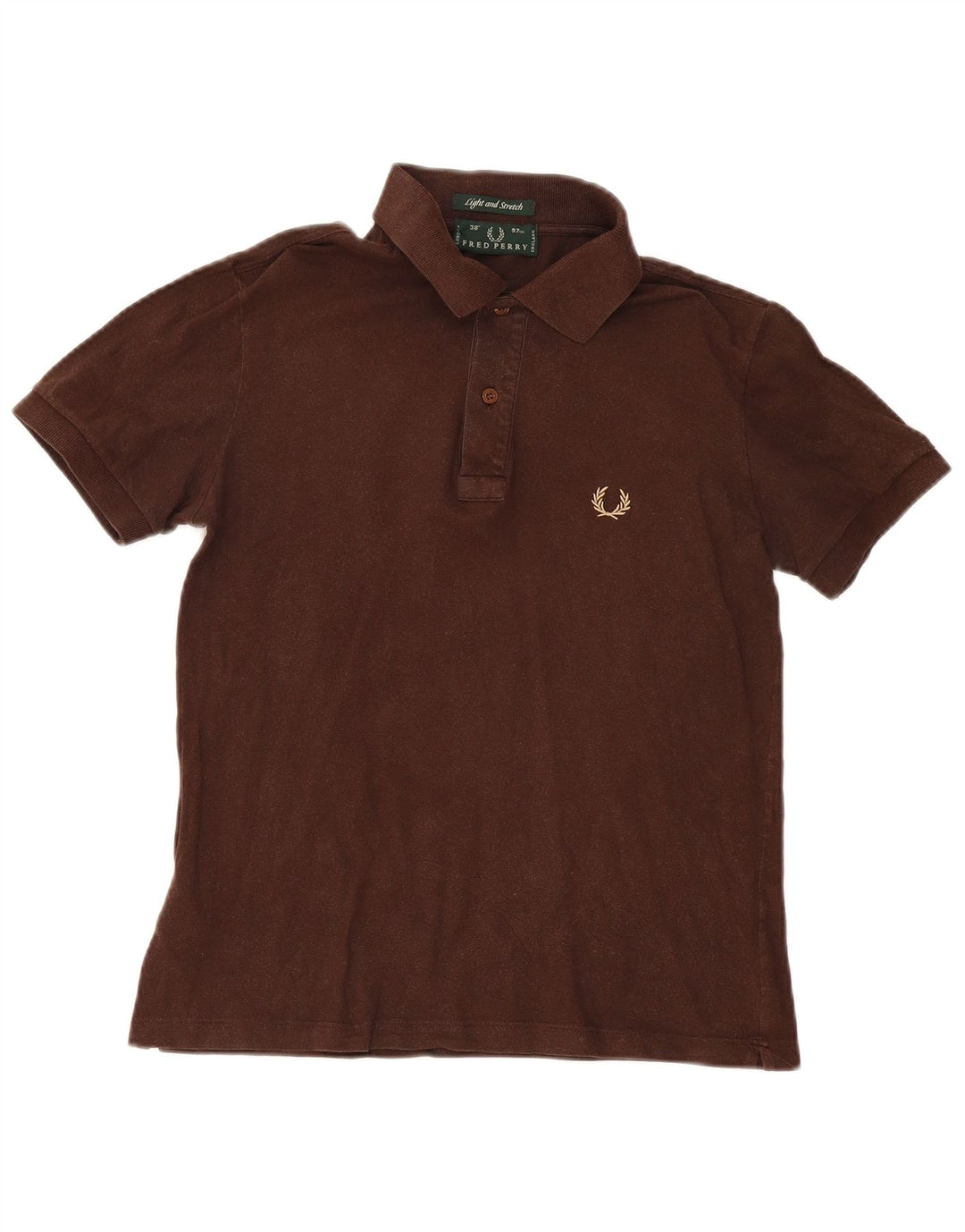 Męska koszulka polo Fred Perry, mała, brązowa, bawełniana