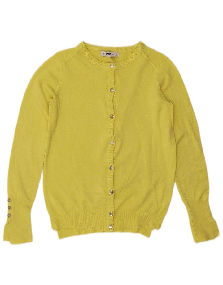 Sweter damski Zara Cardigan UK 10, mały, żółty