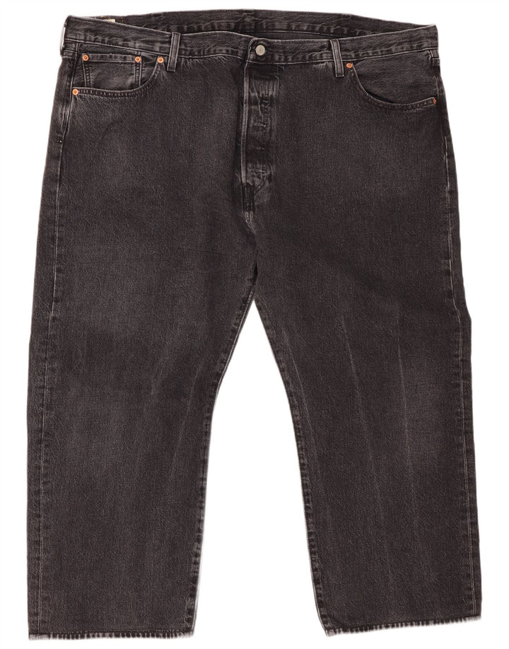 Męskie jeansy LEVI'S 501 Cropped W48 L26 Szara bawełna